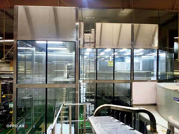 郑州顶津食品有限公司正压房施工完毕